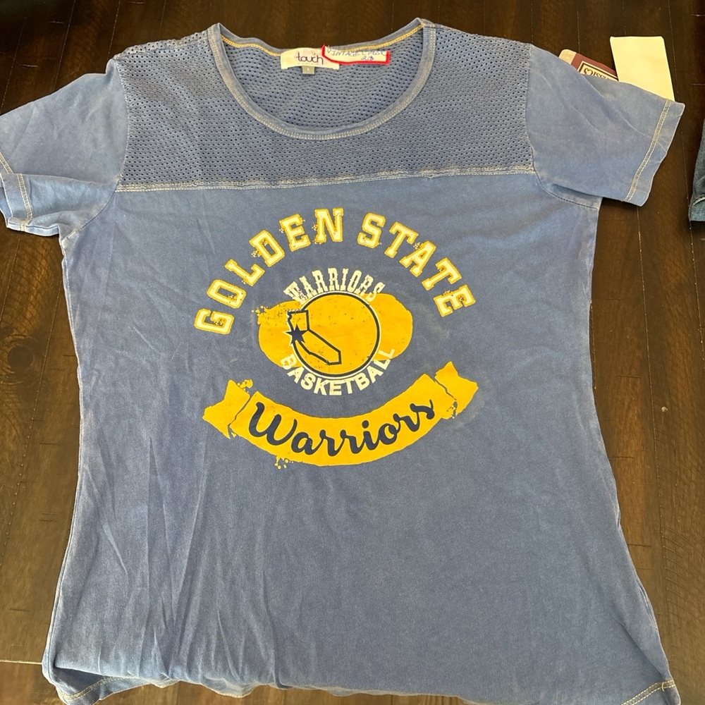 Touch Women's Blue Golden State Warriors Short Sleeve Tee